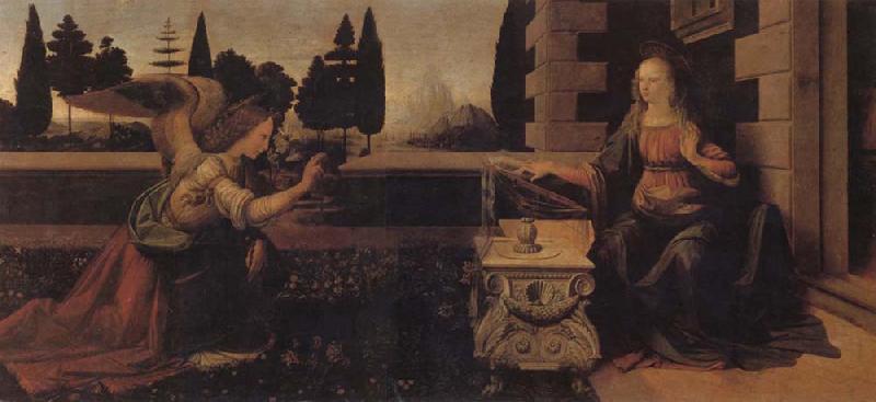 LEONARDO da Vinci The Annunciation France oil painting art